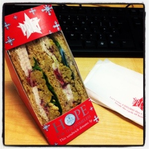 Sandwich #1: Christmas Lunch by Pret